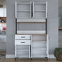Hanah Home Armario Multiusos Blanco y Nogal JE213 - 4053